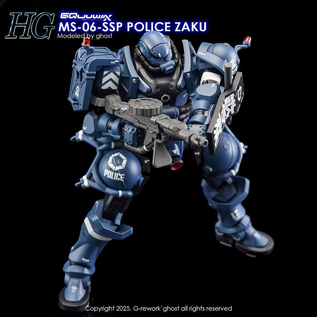 [HG] [GQ] POLICE ZAKU Water Decal