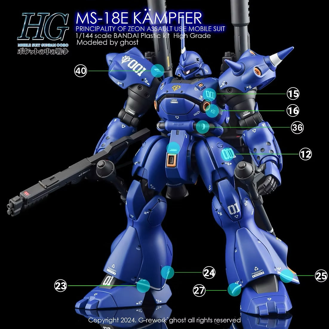 [HG] MS-18E KAMPFER Water Decal