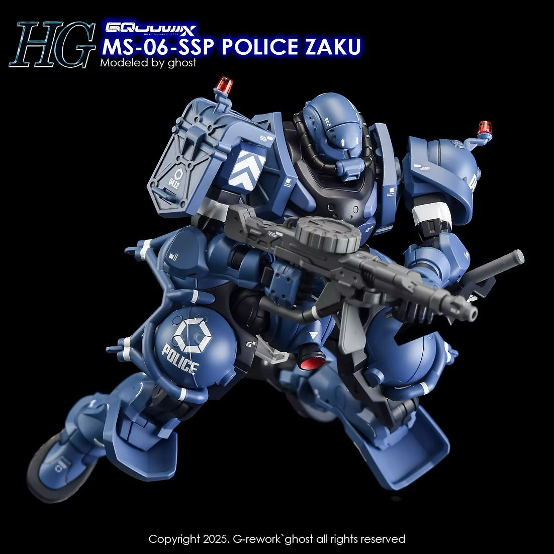 [HG] [GQ] POLICE ZAKU Water Decal