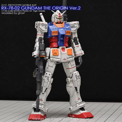 [HG] GTO GUNDAM RX-78-2 Water Decal