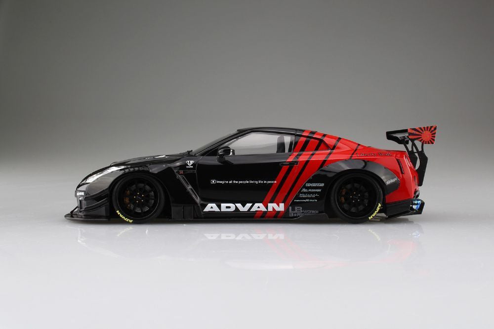 Aoshima Liberty Walk 1/24 R35 GT-R Type 2 Ver.2 Plastic Model (Renewal)