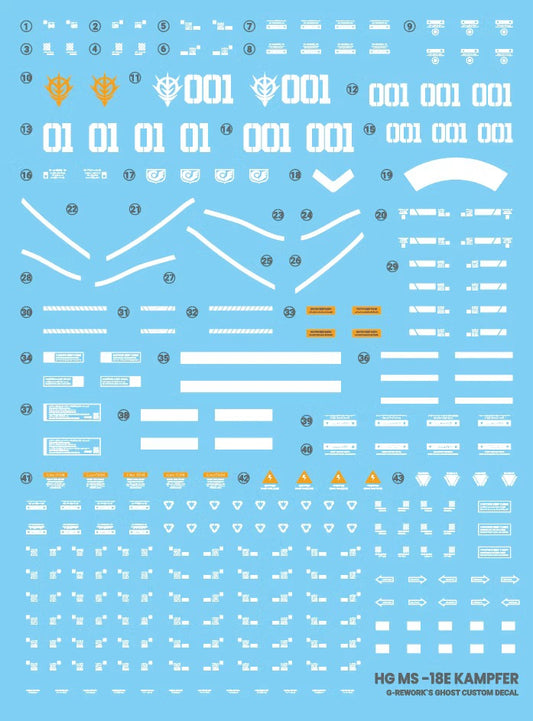 [HG] MS-18E KAMPFER Water Decal