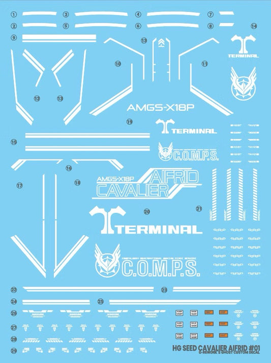 [HG] [SEED] CAVALIER AIFRID Water Decal