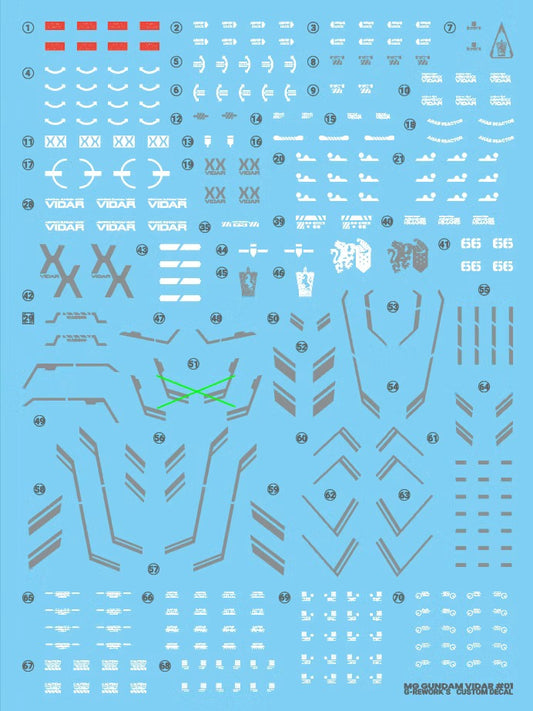 [MG] GUNDAM VIDAR Water Decal