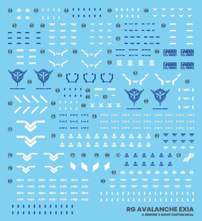 [RG] GUNDAM AVALANCHE EXIA Water Decal