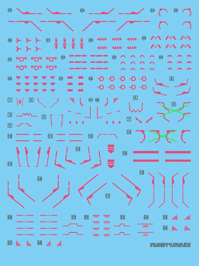 [MG] GUNDAM VIDAR Water Decal