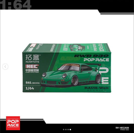 POPRACE 1/64 RWB 930 Green HEC 2026