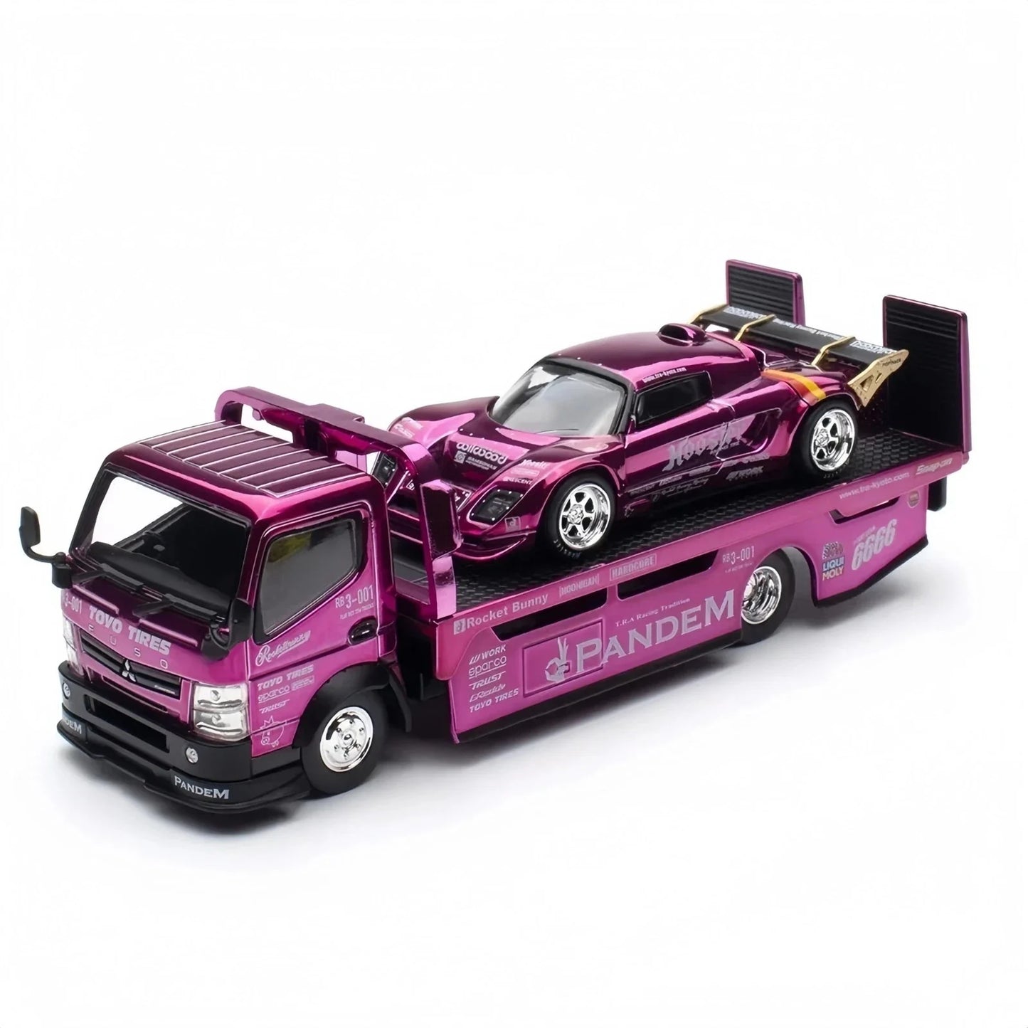 POPRACE 1/64 Pandem Elise and FUSO Truck Set HEC 2026