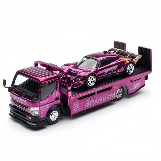 POPRACE 1/64 Pandem Elise and FUSO Truck Set HEC 2026