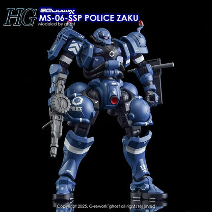 [HG] [GQ] POLICE ZAKU Water Decal