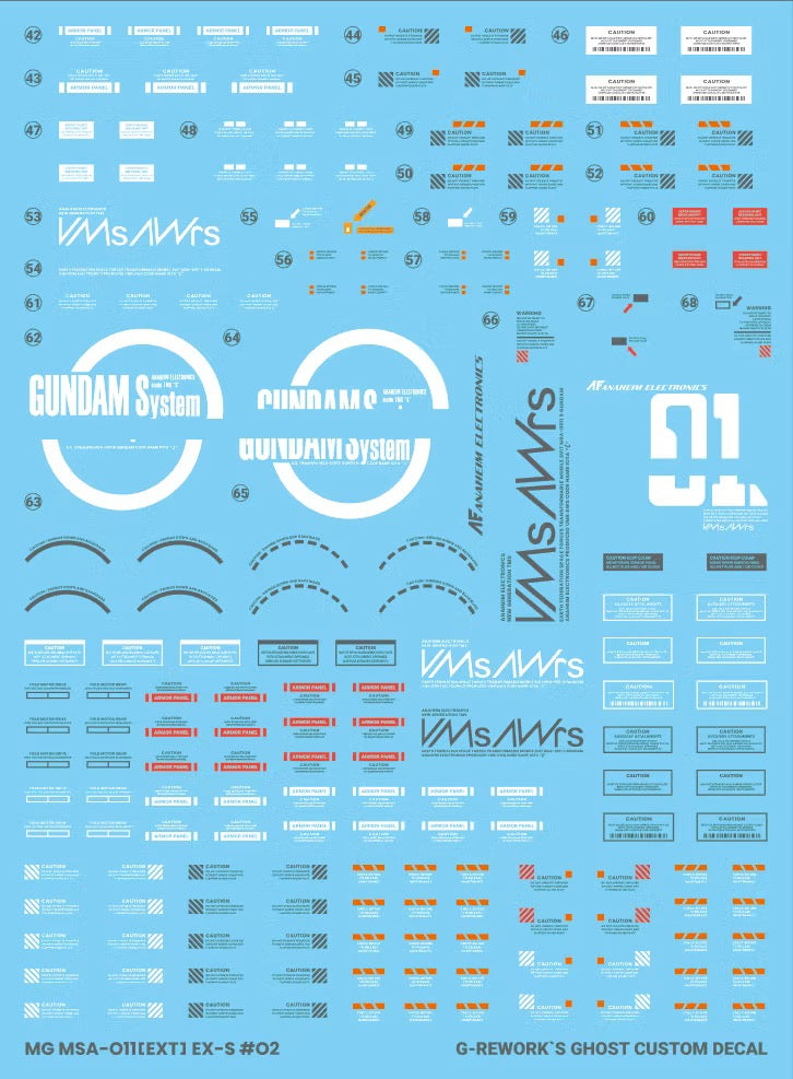 [MG] EX-S 1.5 Water Decal