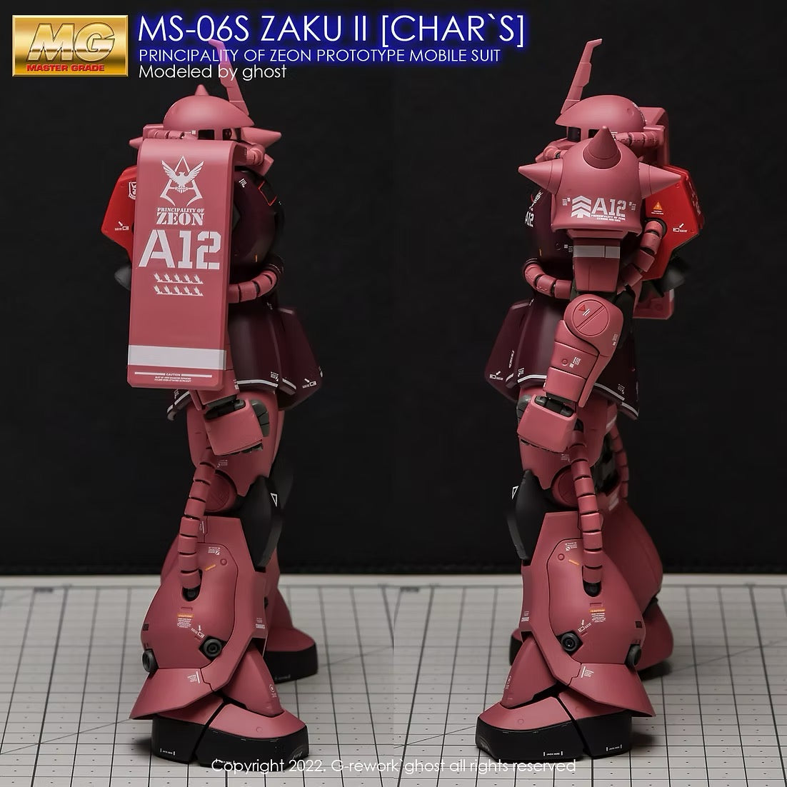 [MG] ZAKU2 2.0 CHAR Water Decal