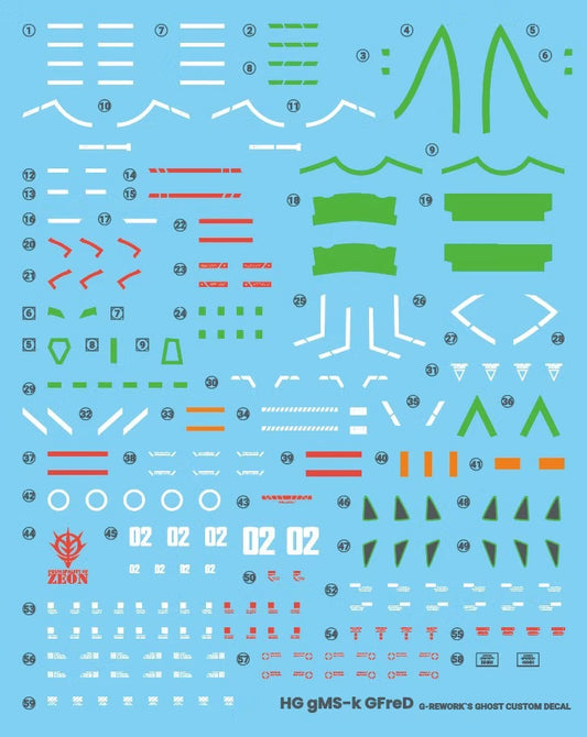 [HG] [GQ] GFreD Water Decal