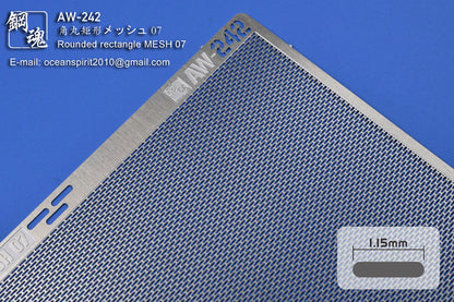 Madworks AW-242 Rounded Rectangle Mesh 07 (1.15mm)