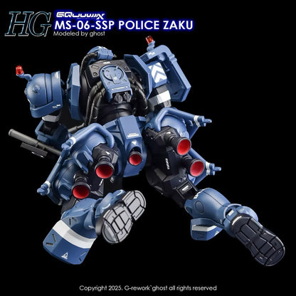 [HG] [GQ] POLICE ZAKU Water Decal