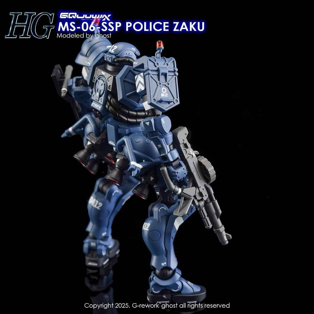 [HG] [GQ] POLICE ZAKU Water Decal