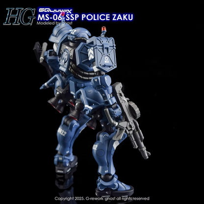[HG] [GQ] POLICE ZAKU Water Decal