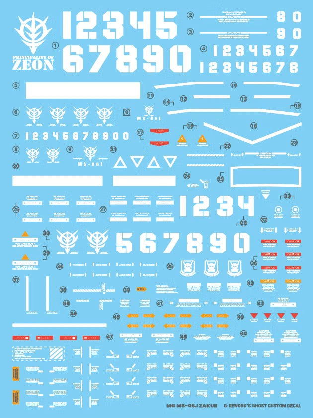 [MG] ZAKU2 2.0 Water Decal