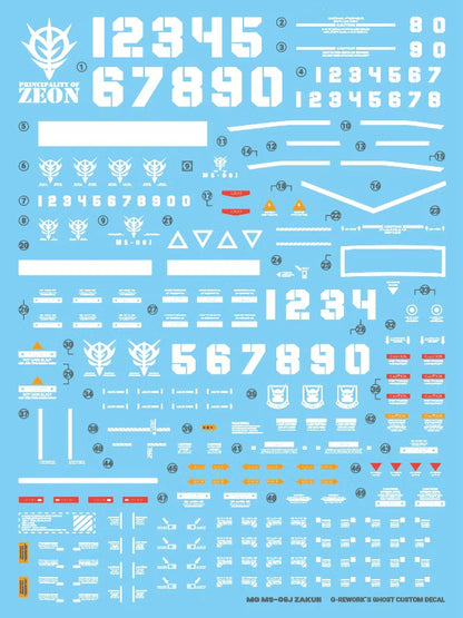 [MG] ZAKU2 2.0 Water Decal