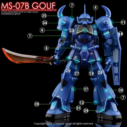 [HG] MS-07B GOUF Water Decal