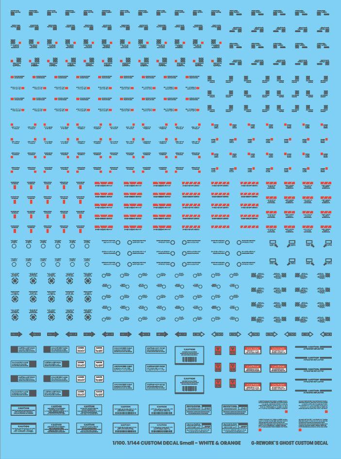 1/144,1/100 CUSTOM DECAL [ Gray ]
