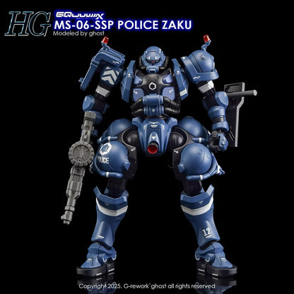 [HG] [GQ] POLICE ZAKU Water Decal