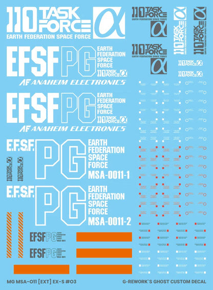 [MG] EX-S 1.5 Water Decal