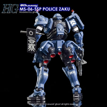 [HG] [GQ] POLICE ZAKU Water Decal