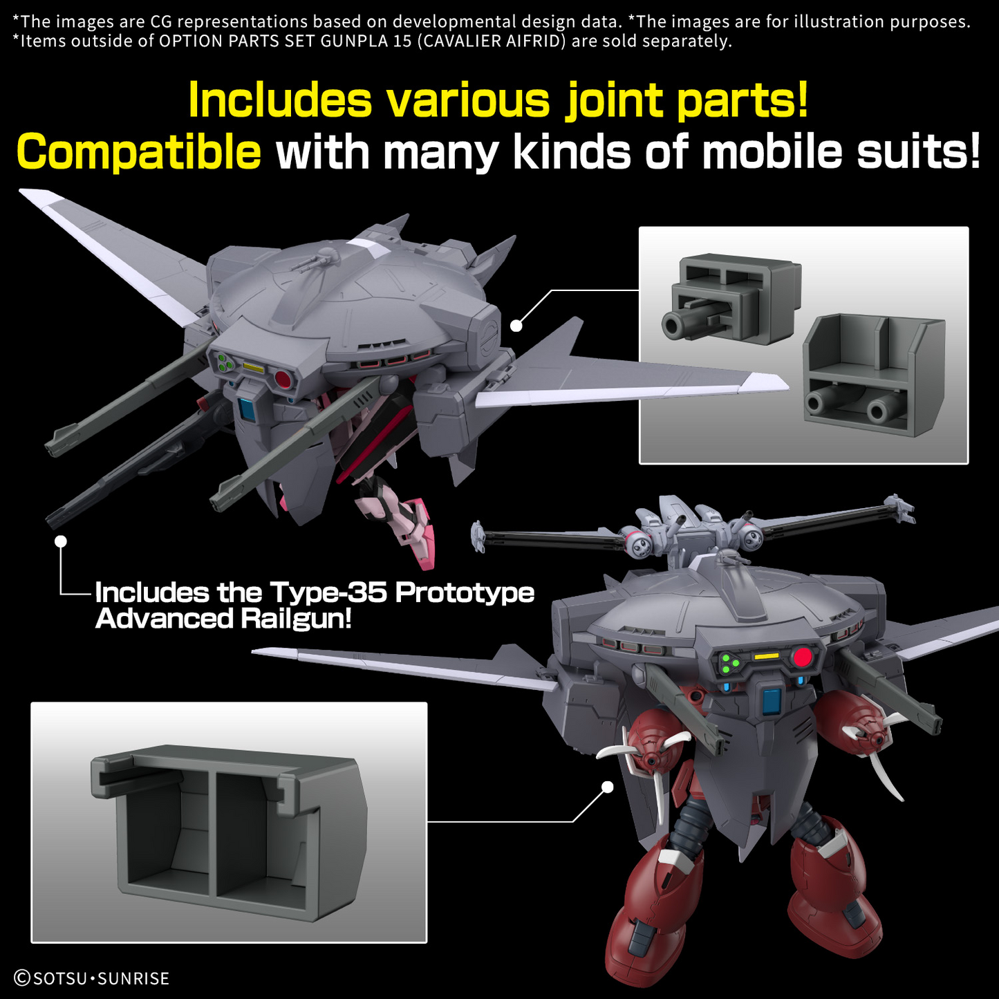 OPTION PARTS SET GUNPLA 15 (CAVALIER AIFRID)