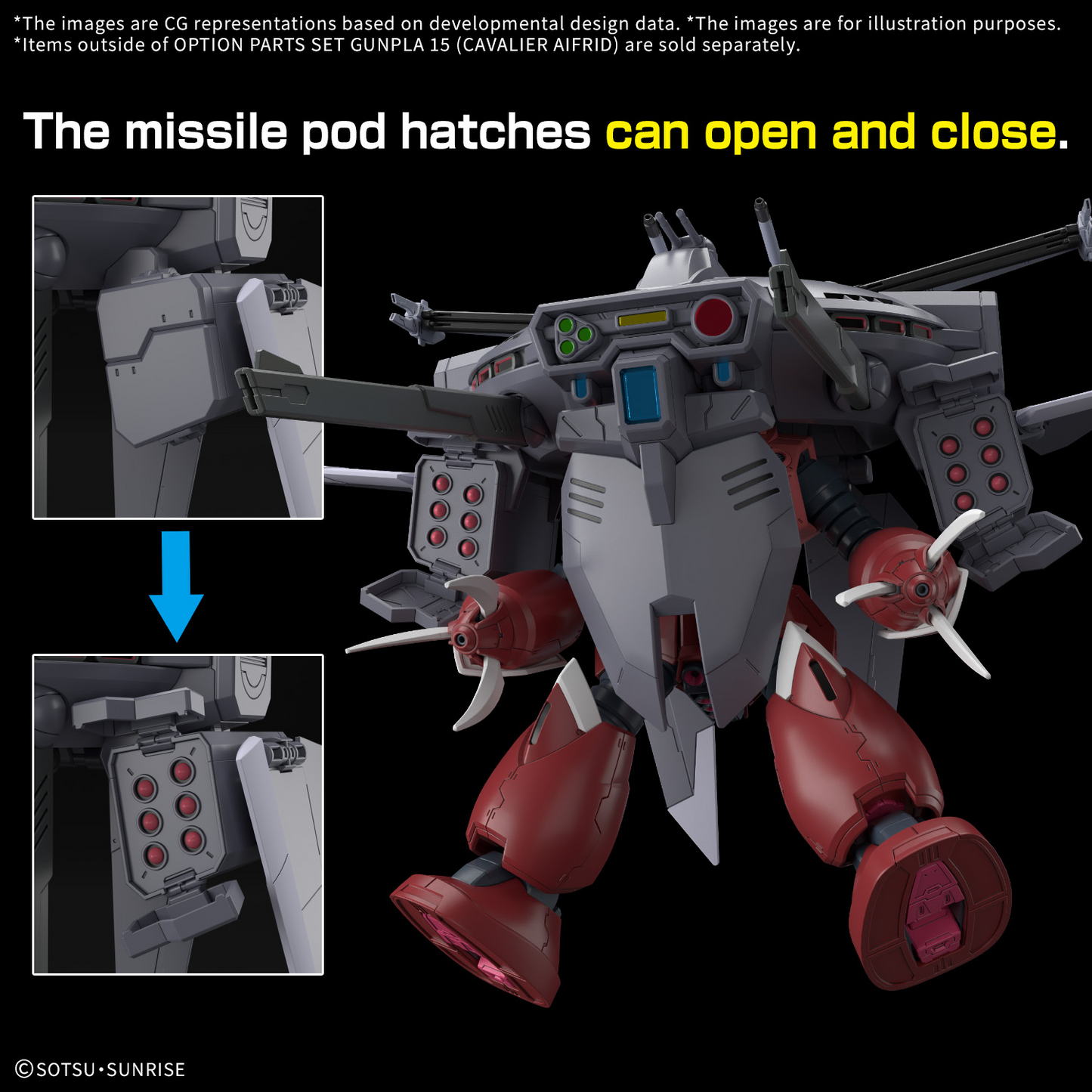 OPTION PARTS SET GUNPLA 15 (CAVALIER AIFRID)