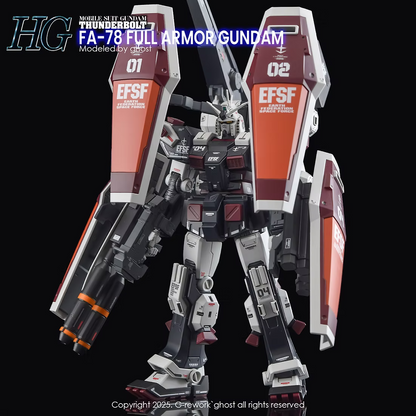 [HG] [THUNDERBOLT] FULLARMOR GUNDAM Water Decal