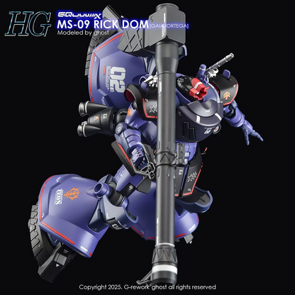 [HG] [GQ] RICK DOM Water Decal