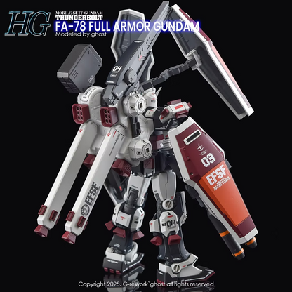 [HG] [THUNDERBOLT] FULLARMOR GUNDAM Water Decal