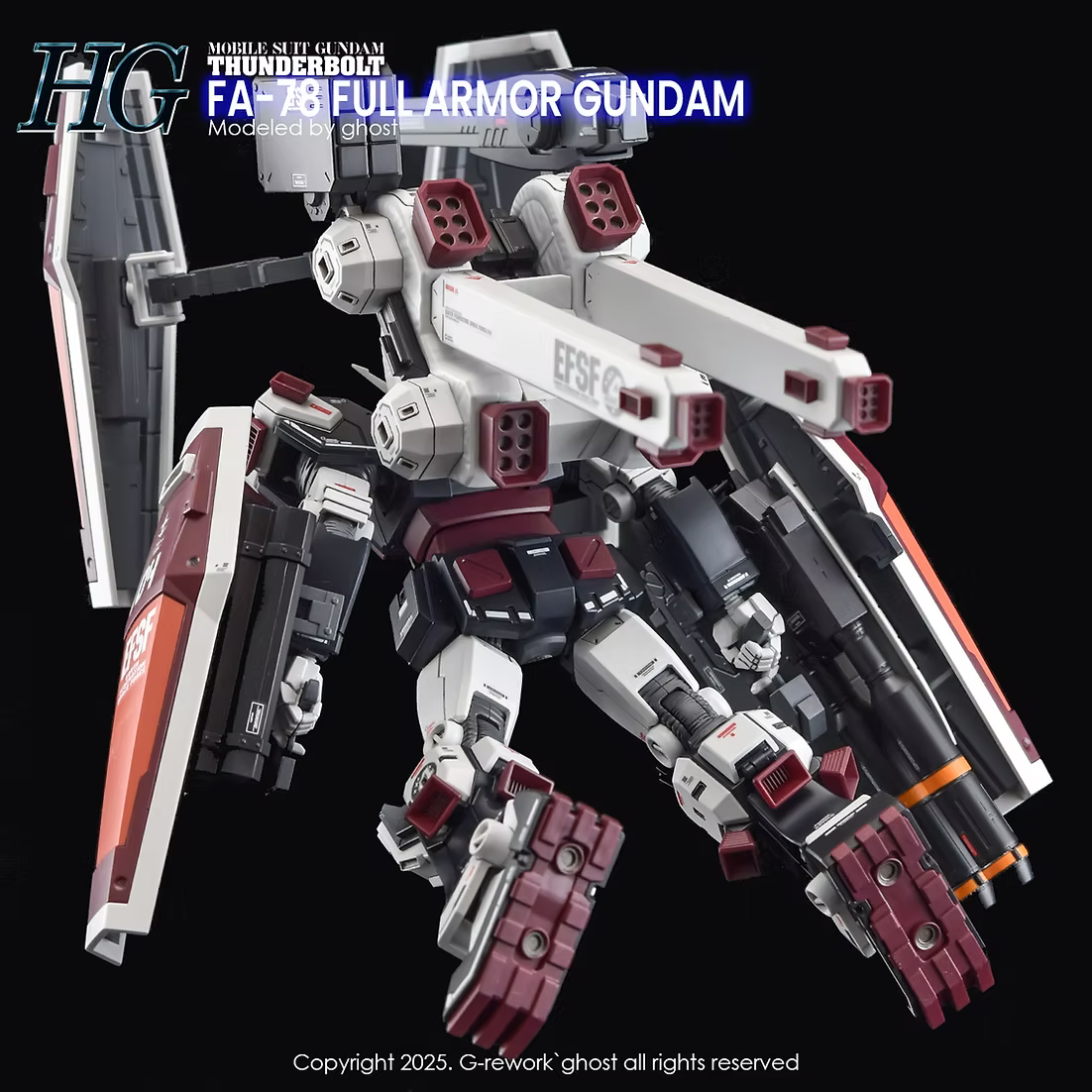 [HG] [THUNDERBOLT] FULLARMOR GUNDAM Water Decal