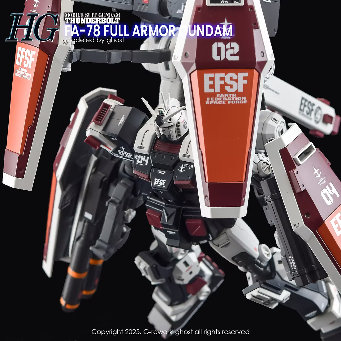 [HG] [THUNDERBOLT] FULLARMOR GUNDAM Water Decal