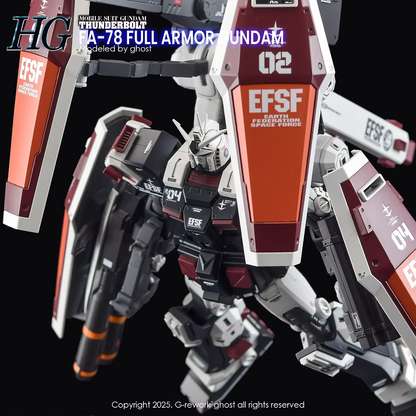 [HG] [THUNDERBOLT] FULLARMOR GUNDAM Water Decal