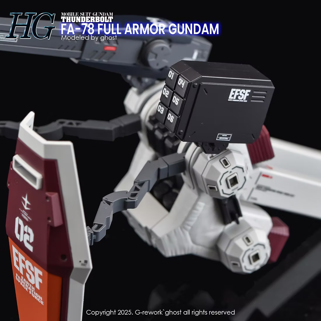 [HG] [THUNDERBOLT] FULLARMOR GUNDAM Water Decal