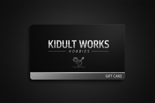 KIDULT WORKS HOBBIES Gift Card black background no code no $